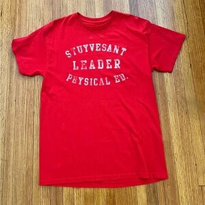 Stuyvesant High School T-shirt identical to Beastie Boys Adrock’s shirt in video